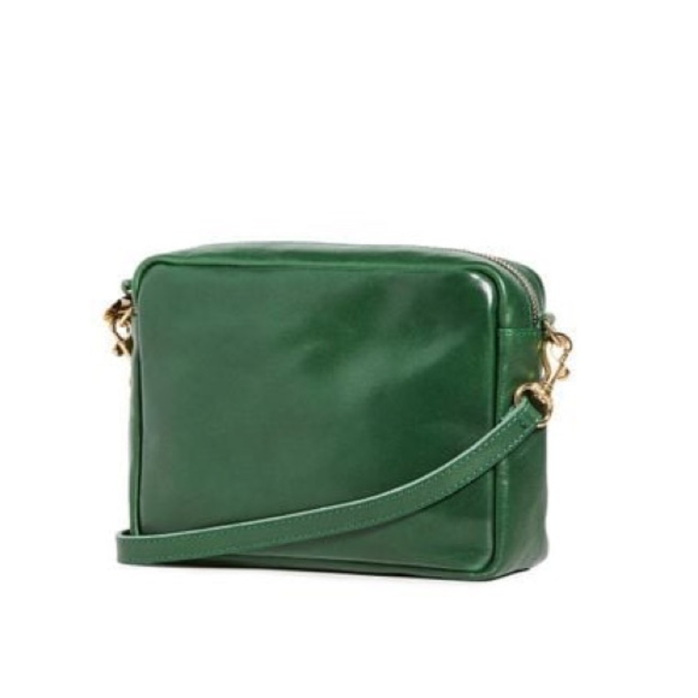 *RARE* Clare V. Midi Sac - Evergreen Rustic Leather - EUC